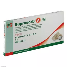 SUPRASORB A+Ag Antimic.Cal.Alginate Compr.10x20 cm, 5 adet