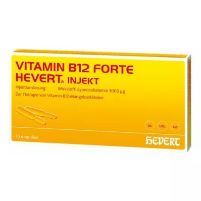 VITAMIN B12 HEVERT forte Enjeksiyon ampulleri, 10X2 ml