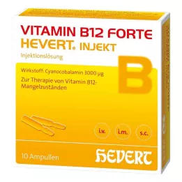 VITAMIN B12 HEVERT forte Enjeksiyon ampulleri, 10X2 ml