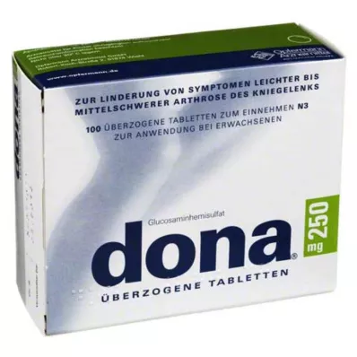 DONA 250 mg kaplı tablet, 100 adet