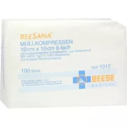 MULLKOMPRESSEN 10x10 cm steril olmayan 8x, 100 adet