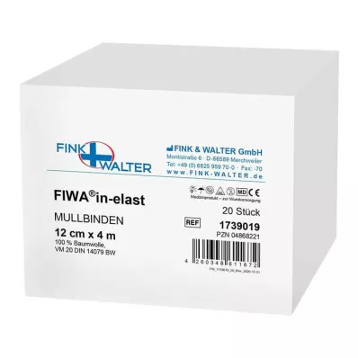 MULLBINDEN 12 cmx4 m %100 pamuk, 20 adet