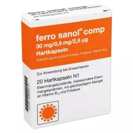 FERRO SANOL comp. Fazla pelet içeren sert kapsüller, 20 adet
