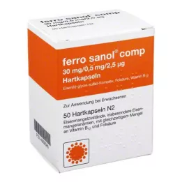 FERRO SANOL comp. Fazla pelet içeren sert kapsüller, 50 adet
