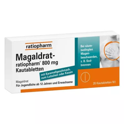 Magaldrat-ratiopharm® 800 mg çiğneme tabletleri, 20 adet