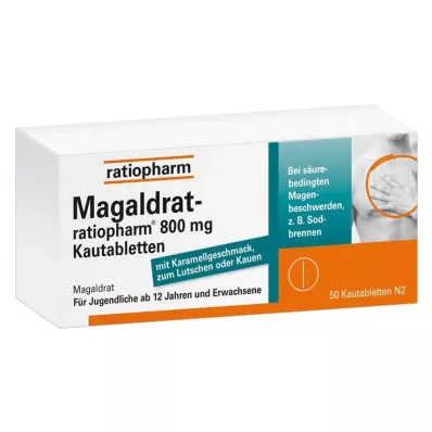 Magaldrat-ratiopharm® 800 mg çiğneme tabletleri, 50 adet