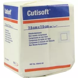 CUTISOFT Dokumasız kompresler 7,5x7,5 cm steril olmayan, 100 adet