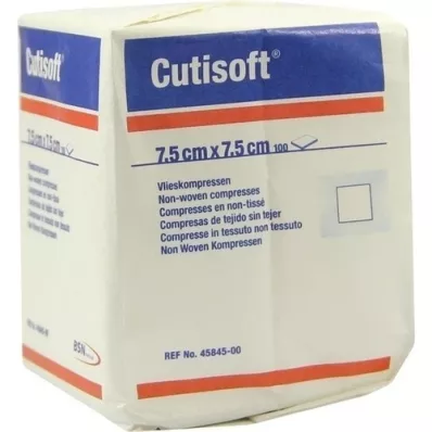 CUTISOFT Dokumasız kompresler 7,5x7,5 cm steril olmayan, 100 adet