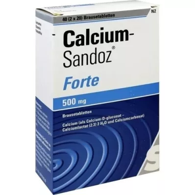 CALCIUM SANDOZ forte efervesan tablet, 2X20 adet