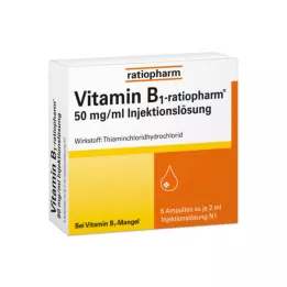VITAMIN B1-RATIOPHARM 50 mg/ml İnj.Lsg.Ampul, 5X2 ml