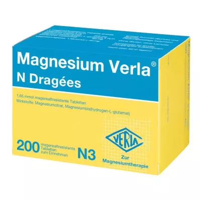MAGNESIUM VERLA N Kaplı Tabletler, 200 Kapsül