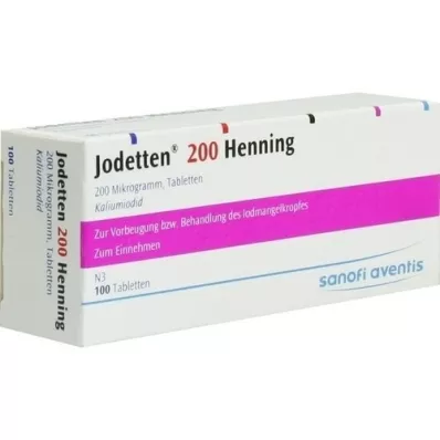 JODETTEN 200 Henning tableti, 100 adet