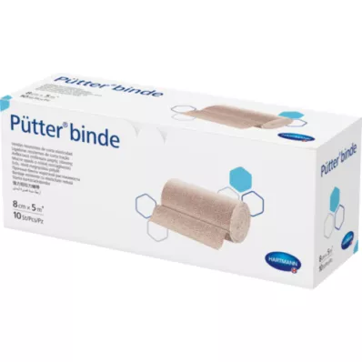 PÜTTER Bandaj 8 cmx5 m, 10 adet