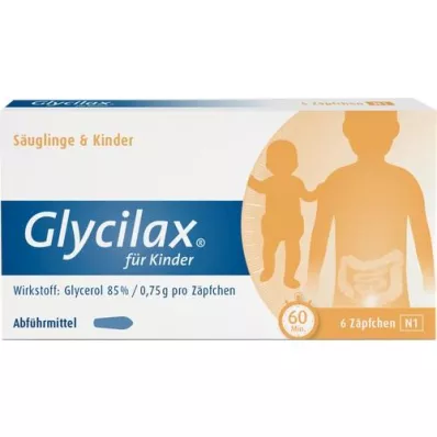 GLYCILAX Çocuklar için fitiller, 6 adet