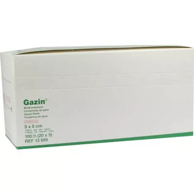 Gazin kompres 5x5cm 12fac, 20x5 adet Gazin kompres 5x5cm 12fac, 20x5 adet