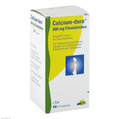 CALCIUM DURA Film kaplı tabletler, 100 adet CALCIUM DURA Film kaplı tabletler, 100 adet