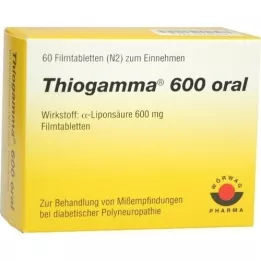 THIOGAMMA 600 oral film kaplı tablet, 60 adet