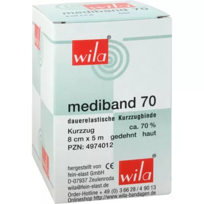 MEDIBAND 70 Kısa streç bandaj 8 cmx5 m ten rengi, 1 adet