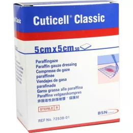 CUTICELL Klasik yara gazlı bezi 5x5 cm, 50 adet