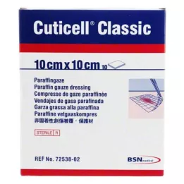 CUTICELL Klasik yara gazlı bezi 10x10 cm, 10 adet