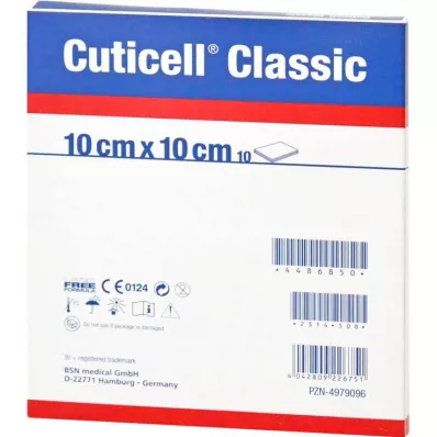 CUTICELL Klasik yara gazlı bezi 10x10 cm, 100 adet