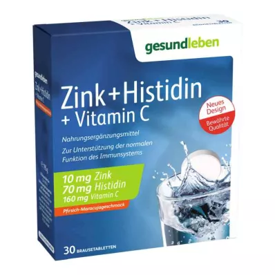 GESUND LEBEN Çinko+Histidin+Vit.C efervesan tabletler, 3X10 adet GESUND LEBEN Çinko+Histidin+Vit.C efervesan tabletler, 3X10 adet