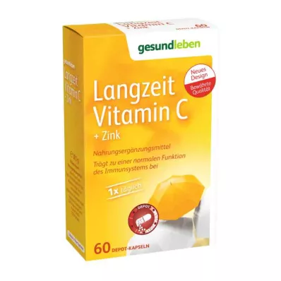 GESUND LEBEN Uzun süreli C vitamini+çinko kapsülleri, 60 adet GESUND LEBEN Uzun süreli C vitamini+çinko kapsülleri, 60 adet