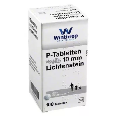 P tabletler beyaz 10 mm, 100 adet