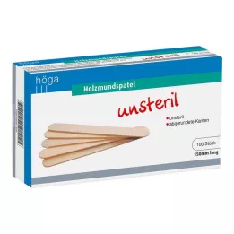 Ahşap ağız bastırıcılar 150 mm uzunluğunda, 100 adet