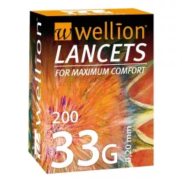 WELLION 33 G lanset, 200 adet