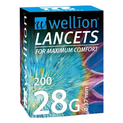 WELLION Lansetler 28 G, 200 adet WELLION Lansetler 28 G, 200 adet