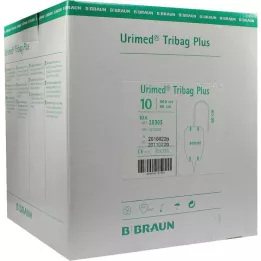 URIMED Tribag Plus idrar bacak torbası 800ml 60cm steril, 10 adet