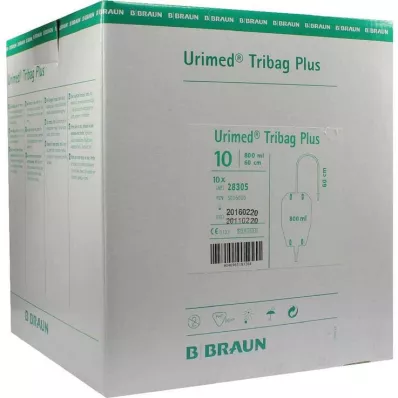 URIMED Tribag Plus idrar bacak torbası 800ml 60cm steril, 10 adet