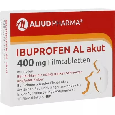 IBUPROFEN AL akut 400 mg film kaplı tabletler, 10 adet