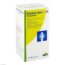 CALCIUM DURA Vit D3 film kaplı tabletler, 120 adet