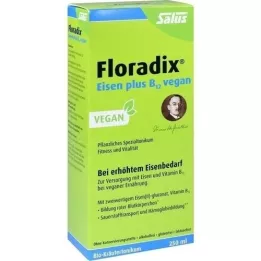 FLORADIX Demir artı B12 vegan tonik, 250 ml