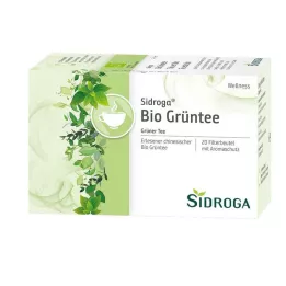SIDROGA Wellness yeşil çay filtre torbası, 20X1,7 g