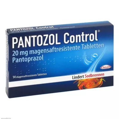 PANTOZOL Kontrol 20 mg enterik kaplı tabletler, 14 adet