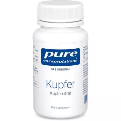 PURE ENCAPSULATIONS Bakır Bakır Sitrat Kapsülleri, 60 Kapsül