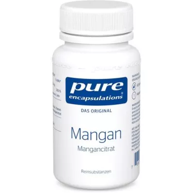 PURE ENCAPSULATIONS Manganez Manganez Sitrat Kapsülleri, 60 Kapsül