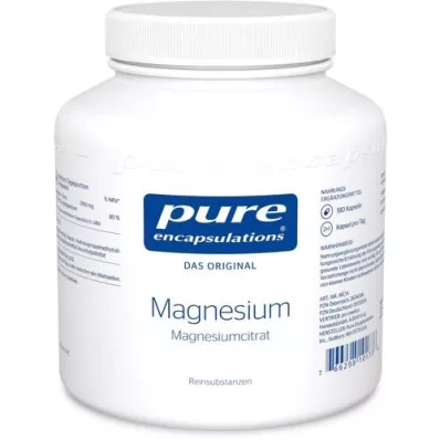 PURE ENCAPSULATIONS Magnezyum magnezyum sitrat kapsülleri, 180 Kapsül