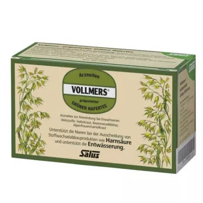 VOLLMERS hazırlanmış yeşil yulaf çayı filtre torbası, 15 adet VOLLMERS hazırlanmış yeşil yulaf çayı filtre torbası, 15 adet