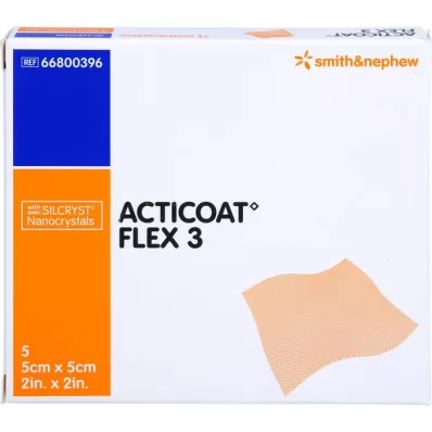 ACTICOAT Flex 3 5x5 cm bandaj, 5 adet
