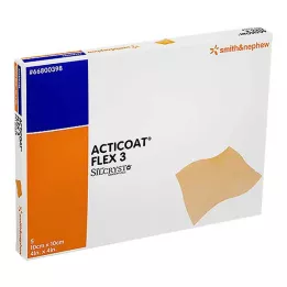 ACTICOAT Flex 3 10x10 cm bandaj, 5 adet