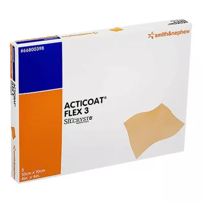 ACTICOAT Flex 3 10x10 cm bandaj, 5 adet ACTICOAT Flex 3 10x10 cm bandaj, 5 adet