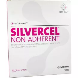 SILVERCEL Yapışkan Olmayan Kompresler 11x11 cm, 10 adet
