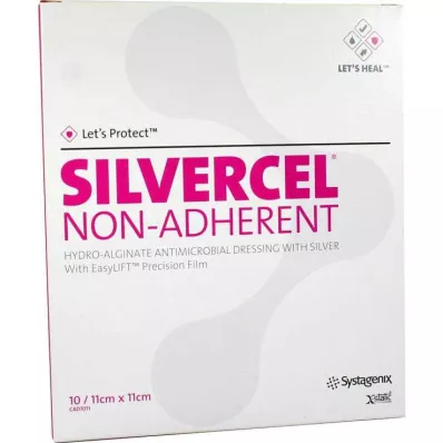 SILVERCEL Yapışkan Olmayan Kompresler 11x11 cm, 10 adet