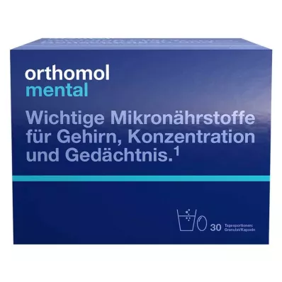 ORTHOMOL mental granül/kapsül 30 gün kombinasyonu, 30 adet ORTHOMOL mental granül/kapsül 30 gün kombinasyonu, 30 adet