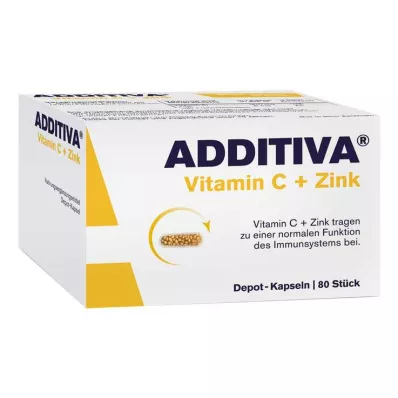 ADDITIVA C Vitamini+Çinko Depotcaps.aksiyon paketi, 80 adet