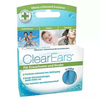 CLEAREARS Sudan arındırma için kulak tıkaçları, 10 adet CLEAREARS Sudan arındırma için kulak tıkaçları, 10 adet